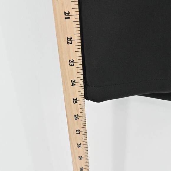 CATHERINE MALANDRINO‎ Skirt Size 4 Black Zip Back Knee Length Pencil Corpcore - Picture 9 of 11